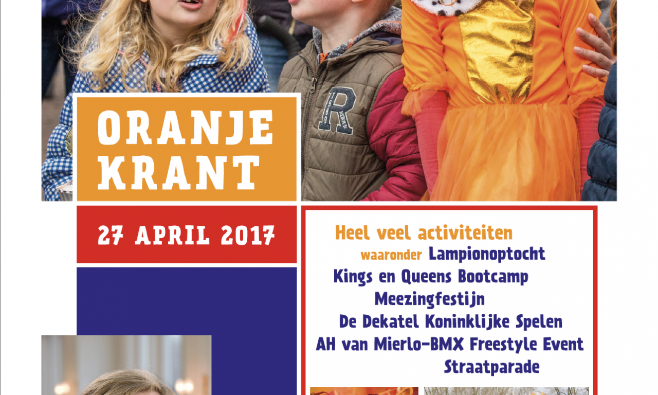 Lees hier de Oranjekrant online