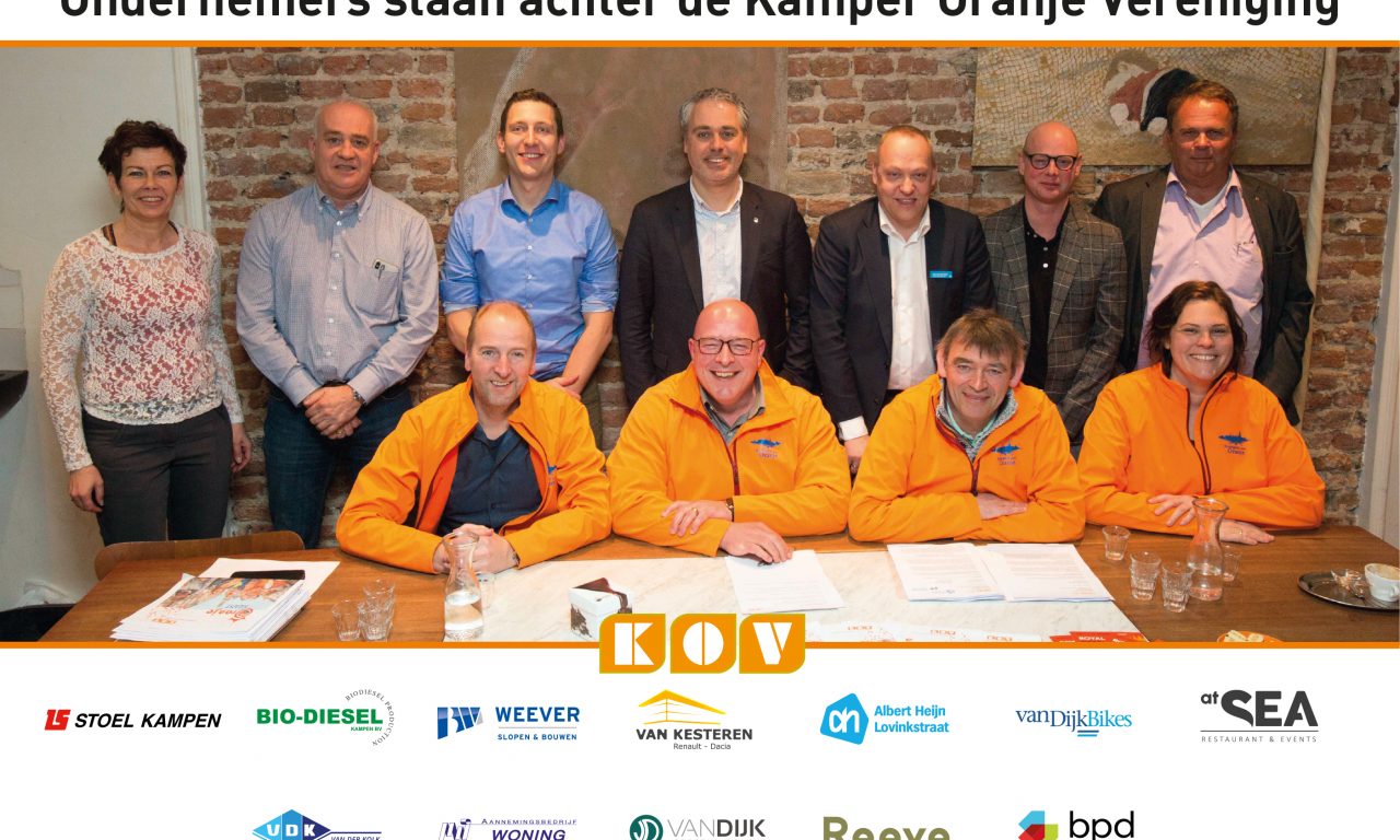 Kamper ondernemers staan achter de KOV !